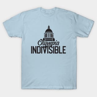 Olympia Indivisible Official Logo Wear - Black & White T-Shirt